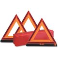 Deflecto Emergency Warning Triangle Kit, w/3 Warnings, Orange/Red DEF73071100